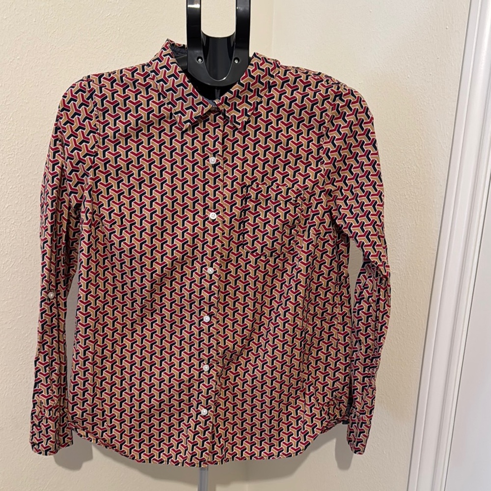 Women’s Tommy Hilfiger Cotton Stylish Geometric Patterned Shirt